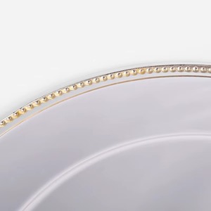 Heavy-duty metal charger plate suitable for <b>repeated</b> use in commercial and home settings - Product Image 2