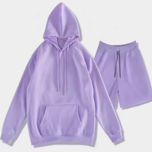 New Arrival Summer Fashion <b>Men's</b> Unisex <b>Hoodie</b> <b>and</b> <b>Shorts</b> Jogger <b>Set</b> with Custom Front Logo Waterproof Windproof Breathable - Product Image 4