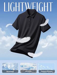 Polo de Manga Corta para Mujer, Color Sólido, Transpirable, Tejido, Informal, Deportivo - Product Image 3