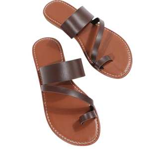 Sandalias de Mujer de Cuero Genuino con Punta Redonda, Cómodas para el Verano, Fabricante de Sandalias de Mujer, Suministro al por Mayor Global - Product Image 1