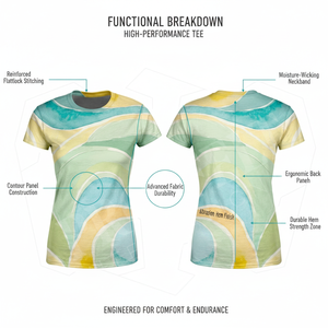T-shirts à manches courtes imprimés sur toute la surface, design personnalisé, fitness, décontractés, respirants, pour la gym, légers et confortables - Product Image 2