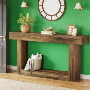 Consolle in Legno per Ingresso o Divano, Pezzo d'Arredo Versatile - Product Image 1