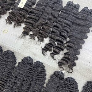 Top Quality Hot Sale Body Wave Curls Natural Straight Virgin Hair Bundles Weft Hair <b>Extensions</b> Natural Black - Product Image 2