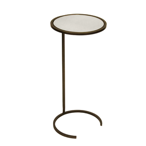 Table d'appoint en métal de qualité supérieure, forme hexagonale, finition or antique, avec base en marbre, design pour la décoration du salon, meubles - Product Image 5