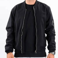 Blouson Bomber Homme Grande Taille Personnalisé Marque Privée Imperméable Écologique Léger Décontracté Hiver Effet Délavé