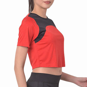 New Custom Design High Quality Breathable Women Cotton Crop <b>Top</b> T Shirts Wholesale Low Price Women Crop <b>Top</b> T Shirts - Product Image 2