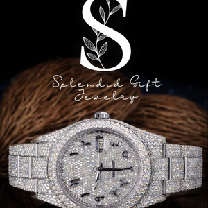 Montres de luxe VVS1 Bussdown Moissanite, montre entièrement sertie de pierres VVS, style Hip Hop, mouvement automatique, montre entièrement sertie de pierres pour hommes - Product Image 1