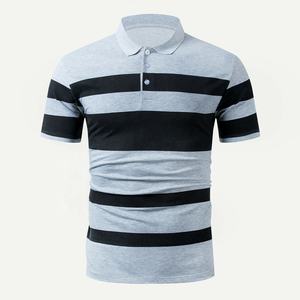 T-shirt à manches courtes pour homme, haut de gamme, décontracté, Design, Streetwear, à rayures, imprimé, vente en gros, été, 2022 - Product Image 1