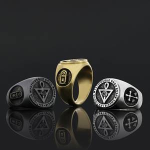 Anillo Masónico BOJ 007 Personalizado de Plata con Diamantes, Anillo de Graduación Universitaria Unisex, Regalo para Fiestas y Ocasiones Especiales, Precio Bajo - Product Image 1