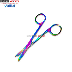 กรรไกรตัดไหมเย็บแผลแบบใช้มือ หลายสีเคลือบไทเทเนียมคุณภาพพรีเมียม อุปกรณ์ผ่าตัด ปลายแหลมละเอียด CE SIGAL - Product Image 2