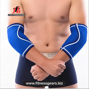 Genouillère en néoprène noir avec bordure rouge, à enfiler, compression, soutien, respirante, protection universelle unisexe toutes saisons - Product Image 2