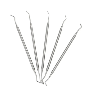 Kit de 5 instruments dentaires manuels en acier inoxydable de haute qualité pour composite, spatules et couteaux de restauration - Product Image 4