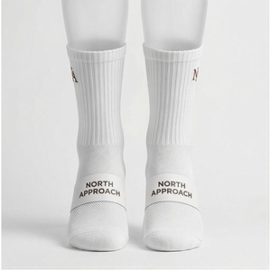 Chaussettes North Approach pour adultes, blanches, à lettres imprimées, respirantes, tricotées, pour l'été, usage décontracté - Product Image 1