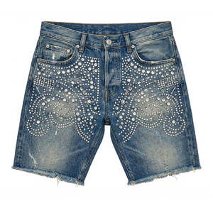 กางเกงยีนส์ขาสั้นน้ำหนักเบาสำหรับผู้ชาย เหมาะสำหรับกีฬากลางแจ้งในฤดูร้อน - Product Image 1