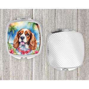 Cavalier Spaniel Luau Compact Pliant Miroir De Maquillage Portable Décoratif Voyage Cadeau pour Femmes et Filles - Product Image 4