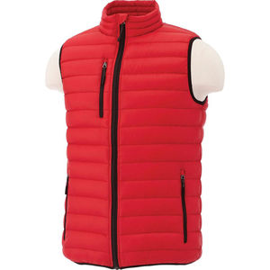 Chaleco Acolchado Azul de Lona para Hombre, Cuello Alto, Cortavientos, Ropa de Abrigo Informal de Otoño, Sin Mangas, Cierre de Cremallera, Tallas Grandes - Product Image 1