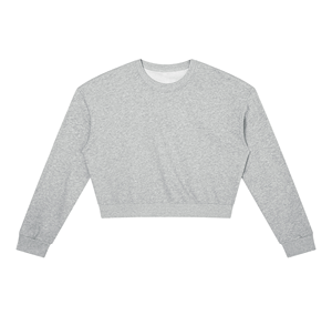 Sweat-shirt court pour femme de qualité supérieure |   T-shirt en coton épais à col rond |   Fabricant de vêtements streetwear sur mesure à marque privée - Product Image 5
