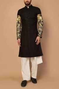 Traje Tradicional de Novio Salwar Kameez, Vestido de Boda Indio Pakistaní para Hombre, Protección Solar, Sin Arrugas, para Todas las Temporadas - Product Image 2