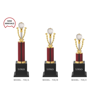 Custom <b>Engraved</b> Metal <b>Trophy</b> with Modern Design for Sports and Achievement Recognition - Product Image 1