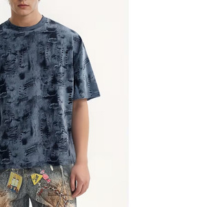 Camiseta de Moda para Hombre, Personalizada, Profesional, 100% Algodón, Tejido de Punto, Manga Corta, Oversize, Lavado Enzimático, Transpirable, Antiarrugas - Product Image 3