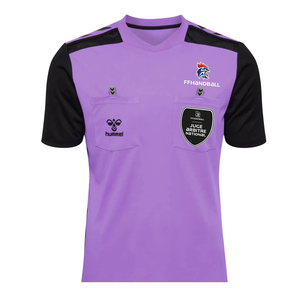 Maillot d'arbitre de handball de qualité supérieure, vente en gros, séchage rapide, sublimation, maillot de volley-ball pour hommes avec deux poches, vêtements de sport - Product Image 1