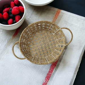 Cesta de pícnic de mimbre natural rectangular hecha a mano de mimbre tejido al por mayor con asas para frutas exhibición de flores cocina de mesa - Product Image 5