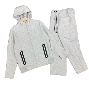 2026 Men's Casual Knitted Eco-Friendly Solid Printed Tracksuit Winter Drawstring Closure Hooded <b>Jacket</b> <b>Straight</b> Sweatpants - Product Image 1