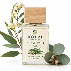 Huile d'eucalyptus Kodai 100% pure, naturelle et essentielle pour les soins de la peau et l'aromathérapie - Product Image 1