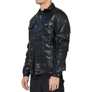 Reasonable Price High Quality Comfortable Leather <b>Jackets</b> Men's Leather Fashion Men Leather <b>Jacket</b> <b>Slim</b> <b>Fit</b> Winter <b>Jacket</b> Men's - Product Image 3
