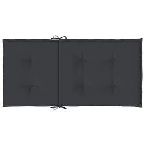 Juego de 2 Cojines Negros para Silla de Respaldo Bajo, Tela Oxford, 100% Poliéster, para Uso en Exteriores - Product Image 6