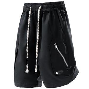 <b>Men's</b> Casual Streetwear <b>Cargo</b> <b>Shorts</b> Multi-Pocket Loose Hip Hop Drawstring Elastic Waist Summer <b>Short</b> Pants for <b>Men</b> 2024 - Product Image 5