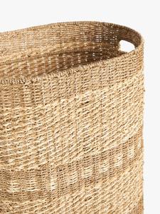 Panier à linge ovale en jonc de mer tressé, panier de rangement naturel fait main, vente en gros, écologique, fabriqué au Vietnam - Product Image 6