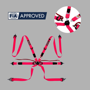 Arnés de Seguridad para Carreras TBRACING ULTRA-D de 2 Pulgadas, FIA 8853-2016, 6 Puntos, Patente de Taiwán, Pernos de Ojo UNF 7/16, Ajustadores Suaves, OEM/ODM - Product Image 2