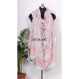 Pareo de Playa para Mujer 100% Algodón, Estampado a Mano, Pareo sin Mangas Cómodo para Chicas, Ligero - Product Image 6