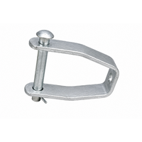 Support de câble électrique au sol en alliage d'aluminium moulé haute résistance / acier galvanisé de type Clevis