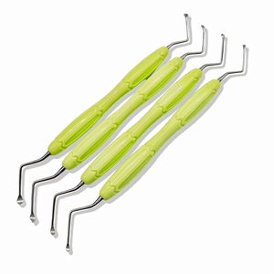 Cuillère-décapeuse dentaire professionnelle avec manche en silicone de 2,5 mm |   Détartreur de cavités en acier inoxydable à prise souple de qualité supérieure, réutilisable - Product Image 4