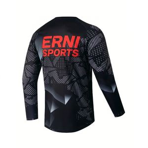 Breathable Quick Dry Motorcycle Racing Jersey Long Sleeve Motocross Shirt Downhill Bike Cycling <b>Top</b> OEM - Product Image 3