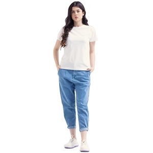 Camisetas de Golf de Verano para Mujer, 100% Algodón, Tejidas, con Logotipo Bordado, Diseño Casual con Cuello Redondo, Secado Rápido, Transpirables, Manga Larga - Product Image 1