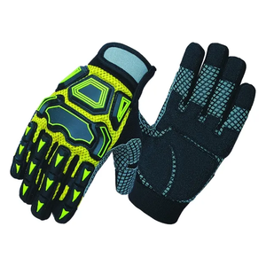 Gants de travail anti-vibrations en TPR haute résistance aux chocs, anti-coupures et anti-choc pour mécaniciens (vente en gros) - Product Image 3