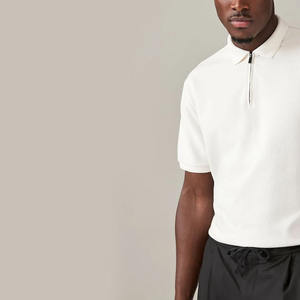 Camiseta de Algodón 100% para Hombre, Diseño Moderno, Superventas, con Cierre de Cremallera, Estampado Floral, Talla Grande, Color Sólido, Calidad Premium, Envío Rápido - Product Image 3