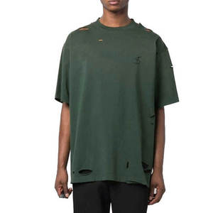 T-shirt Homme Oversize Personnalisé en Gros, Effet Vieilli, Coton Lourd 100%, Service OEM - Product Image 5