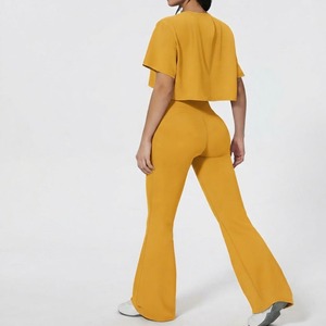 Conjunto Deportivo para Mujer, Estilo 2026, Cuello Redondo, Ropa de Yoga y Fitness, Sin Costuras, Color de Alta Calidad - Product Image 2