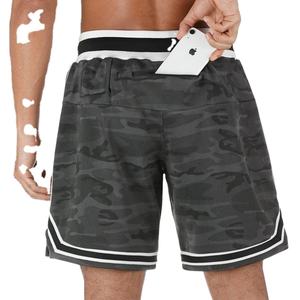 Shorts de basketball élégants pour hommes, taille élastique, pour l'été, décontractés, séchage rapide, respirants, tissu imperméable pour le sport, la remise en forme, la salle de sport - Product Image 5