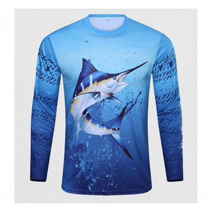 Camisetas de Pesca Transpirables de Secado Rápido con Diseño Personalizado, Camisetas de Pesca de Manga Larga con Estampado de Camuflaje, Fabricante de Camisetas de Pesca de Manga Larga - Product Image 1