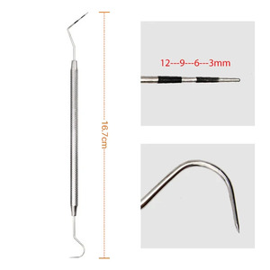 Sonde parodontale graduée ergonomique professionnelle en acier inoxydable allemand, explorateur manuel pour diagnostic dentaire CE - Product Image 5