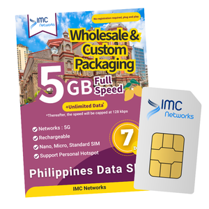 Tarjetas SIM de Viaje 4G 5G para Filipinas al por Mayor, Reventa de Tarjetas SIM con Empaque Personalizado, Roaming, Datos Ilimitados, Tarjetas SIM Físicas - Product Image 1