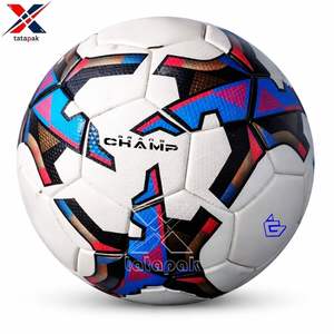 Ballon de football de haute qualité, professionnel, en PU PVC, logo personnalisé, léger, durable, écologique, taille 5 pour entraînement adulte, intérieur/extérieur - Product Image 3