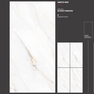 Azulejos de porcelana premium de 600x1200 para pared y suelo, con acabado de mármol pulido, de gran formato, para hoteles, villas y oficinas. - Product Image 1