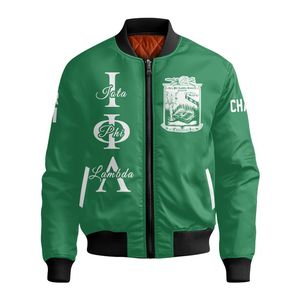 Veste bomber personnalisée Iota Phi Lambda pour femmes, avec motif de lettres grecques, vert émeraude, fermeture éclair sur le devant et le dos, avec inscription de l'année - Product Image 5