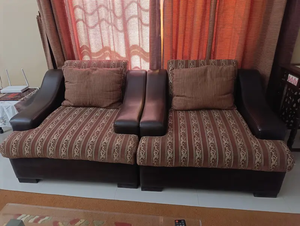 Canapé d'angle moderne en tissu, 5 places, compact, avec coussins, pour salon, gain de place, qualité supérieure - Product Image 4